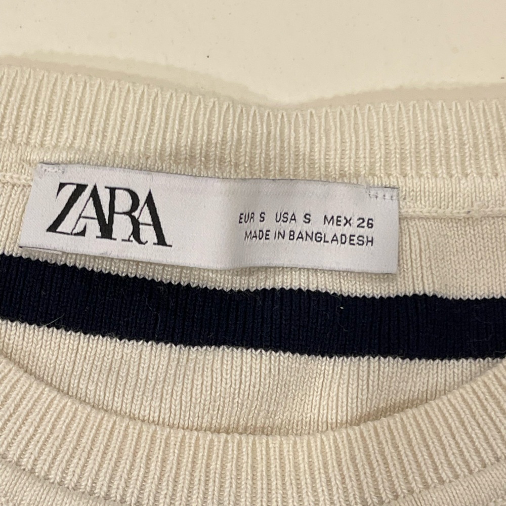 Zara Striped Knit Tee - Picture 2 of 5